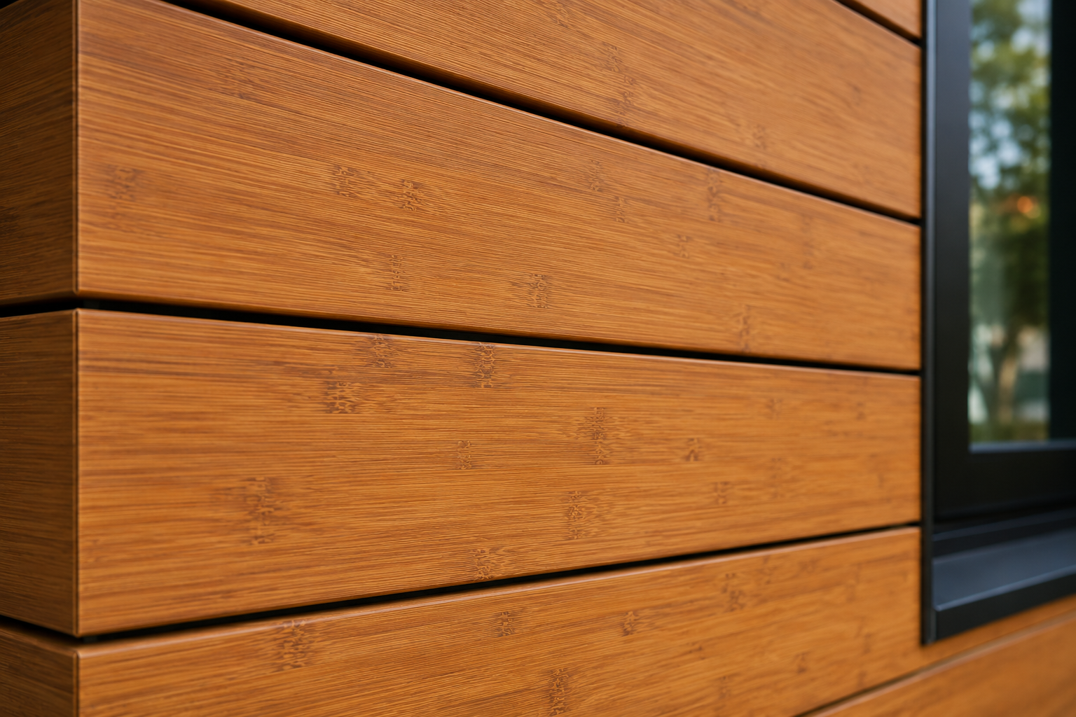 Bamboo Caramel Cladding pour façade