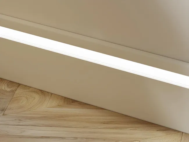 Plinthe en polystyrène LED Direct 12cm sur 240cm
