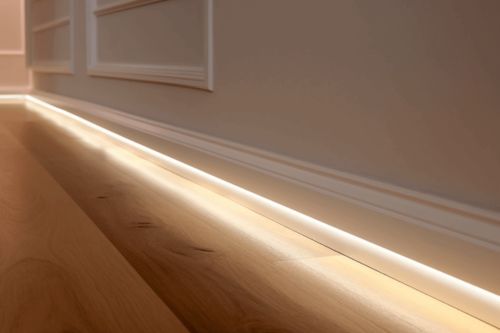 Plinthe en polystyrène LED Indirect 10cm sur 290cm