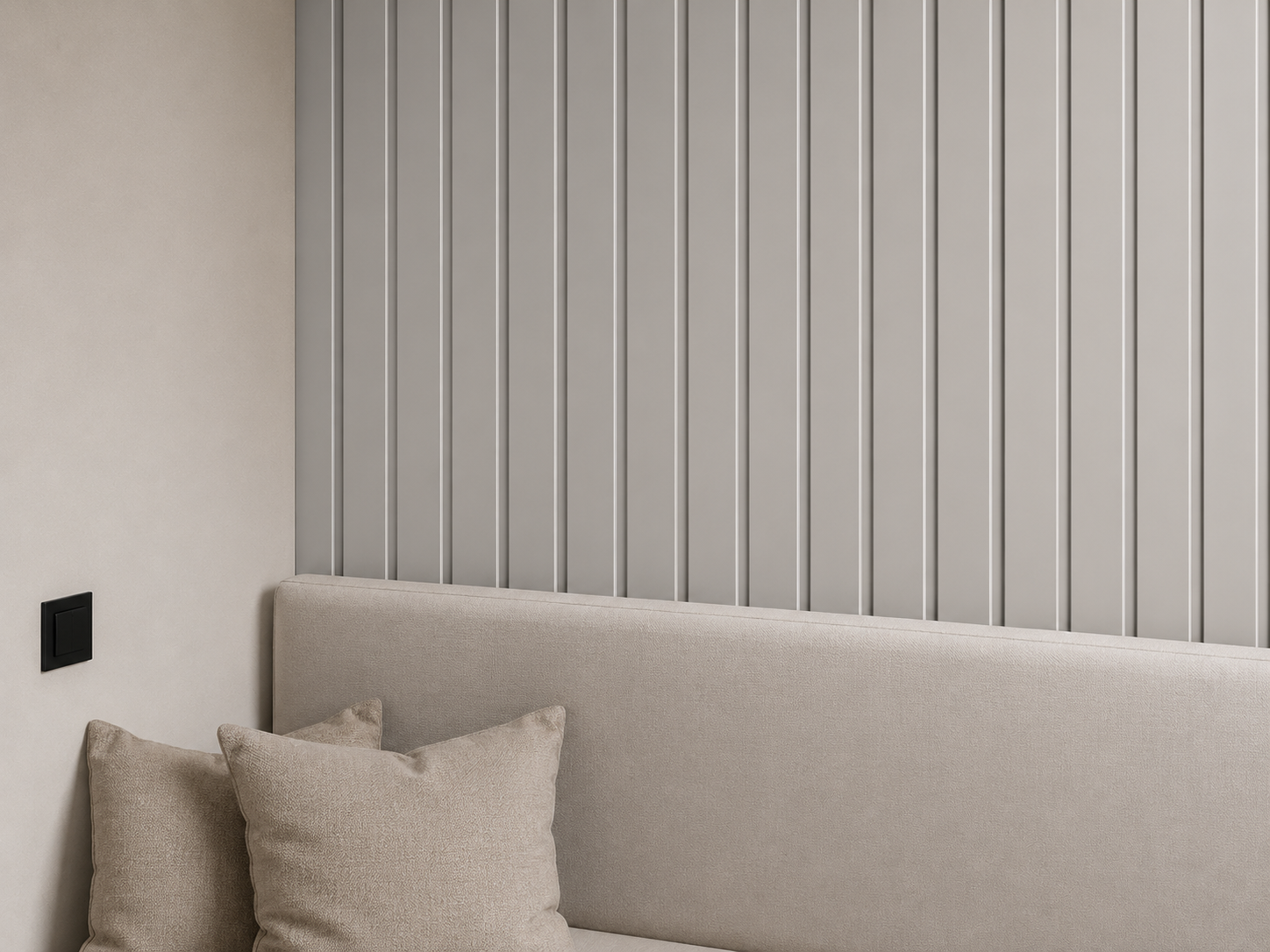 Bardage en mdf super matt Gris clair 