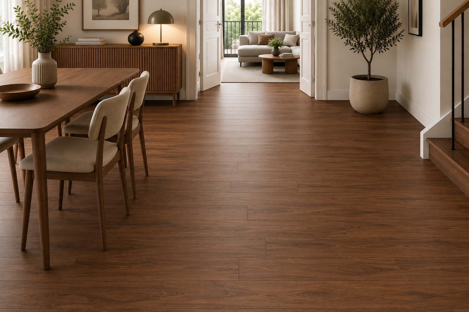 Parquet Semi Massif Noyer 14 mm