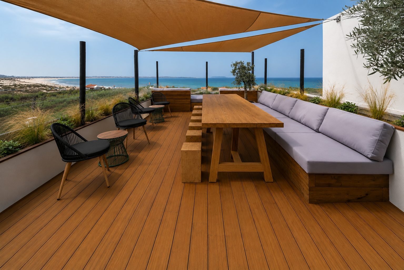 Bamboo Caramel pour terrasse