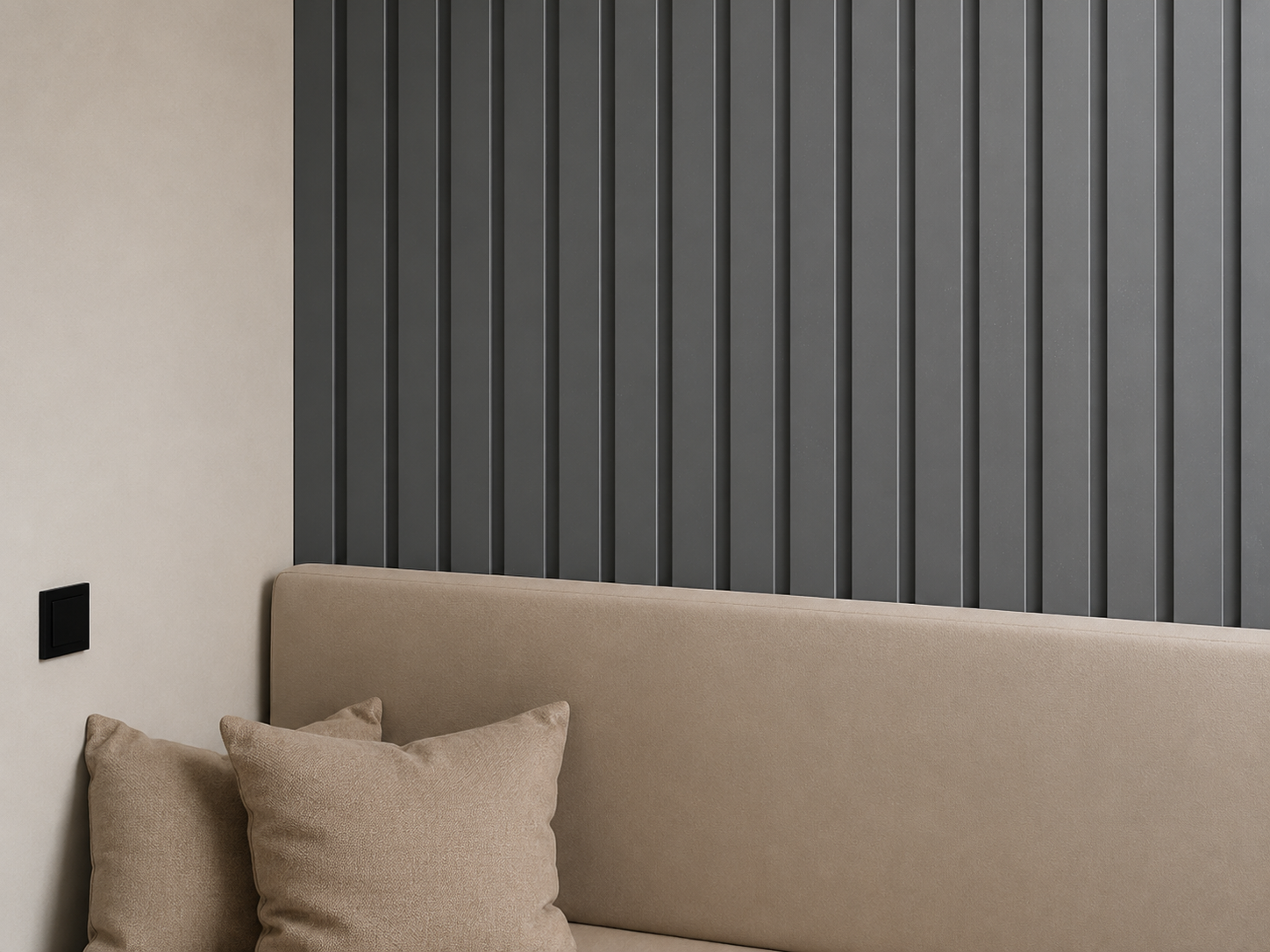 Bardage en mdf super matt Gris foncé