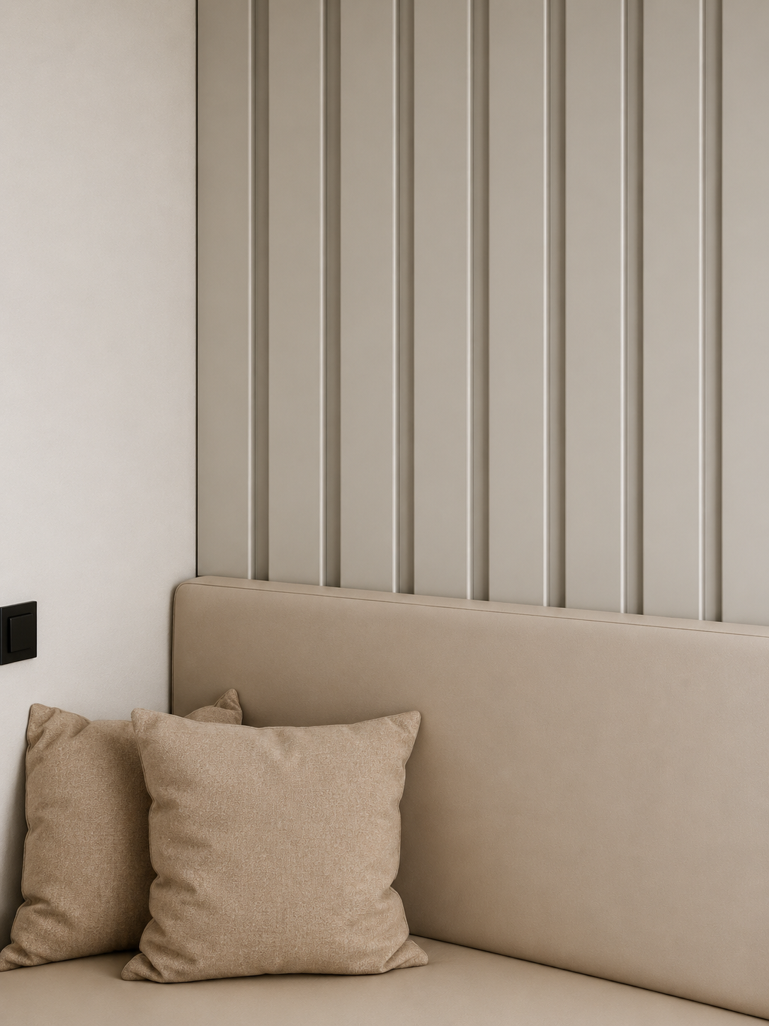 Bardage en mdf super matt beige