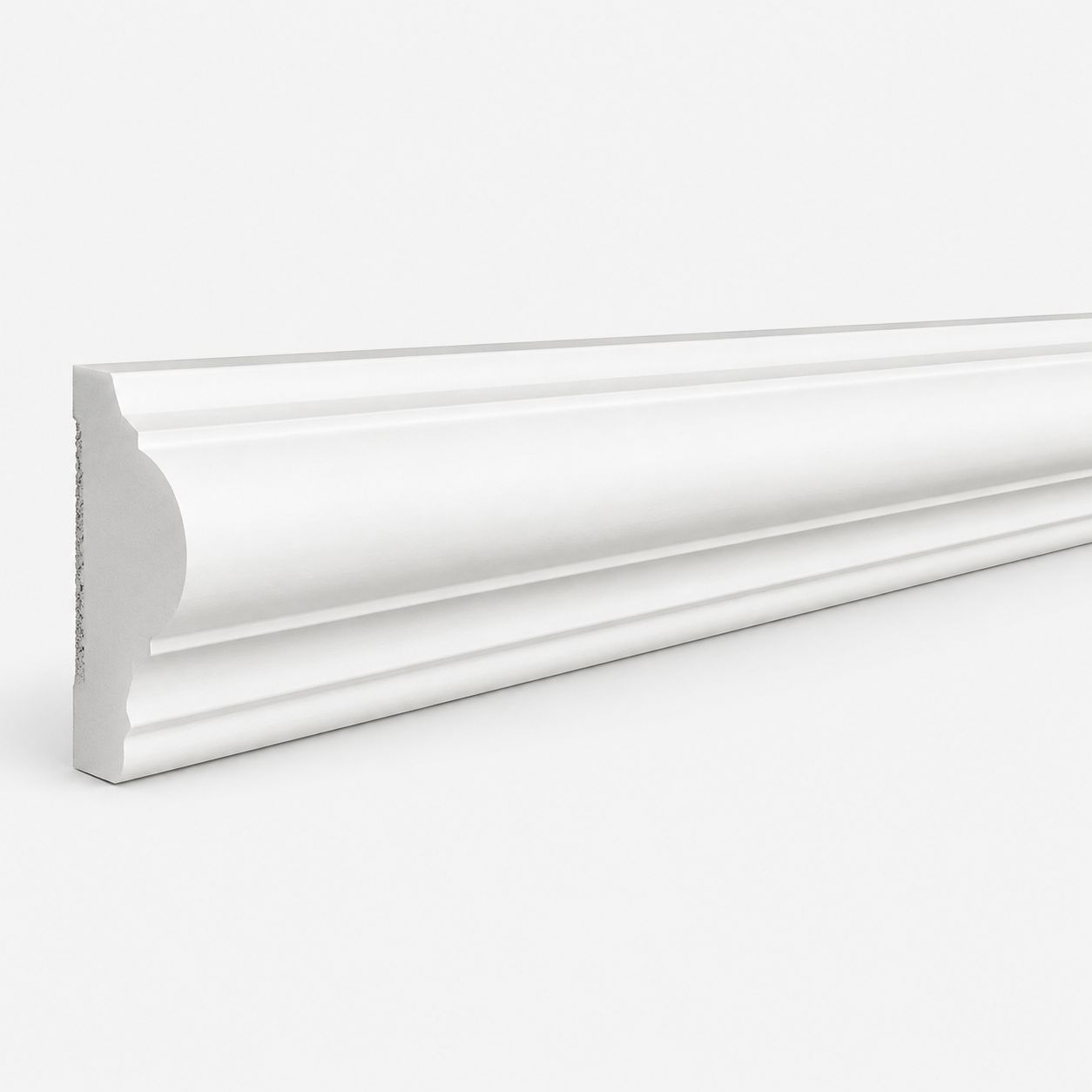 Moulure en polystyrène Bombée 4cm Sur 240cm