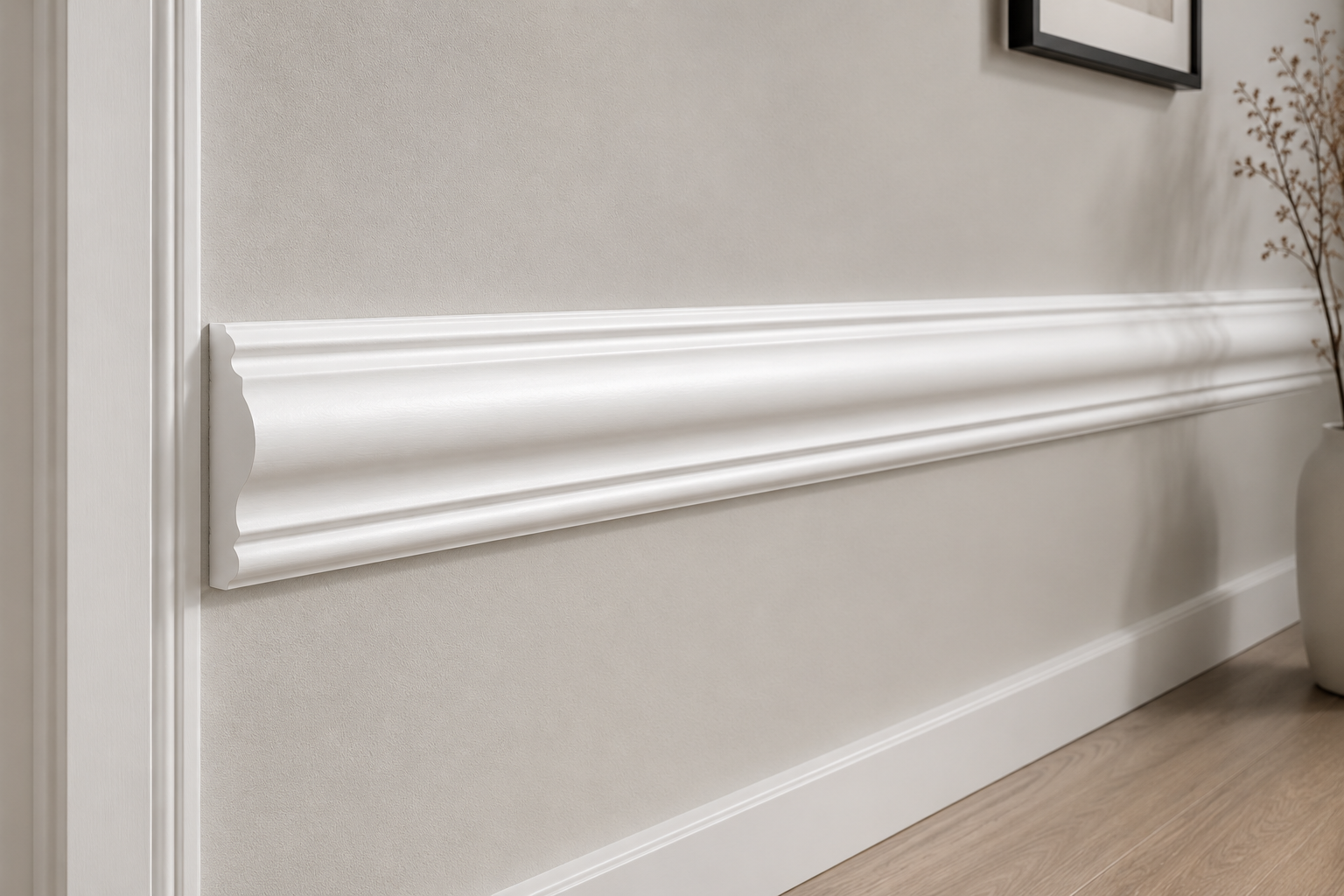 Moulure en polystyrène Bombée 2.5cm Sur 240cm