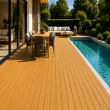 Composite terrasse Teak texturée