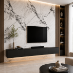 Panneau effet marbre Gris noir – Image 3