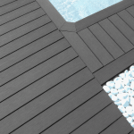 Composite terrasse Grey texturée